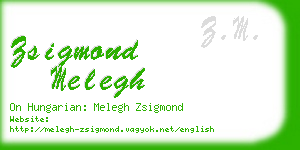 zsigmond melegh business card